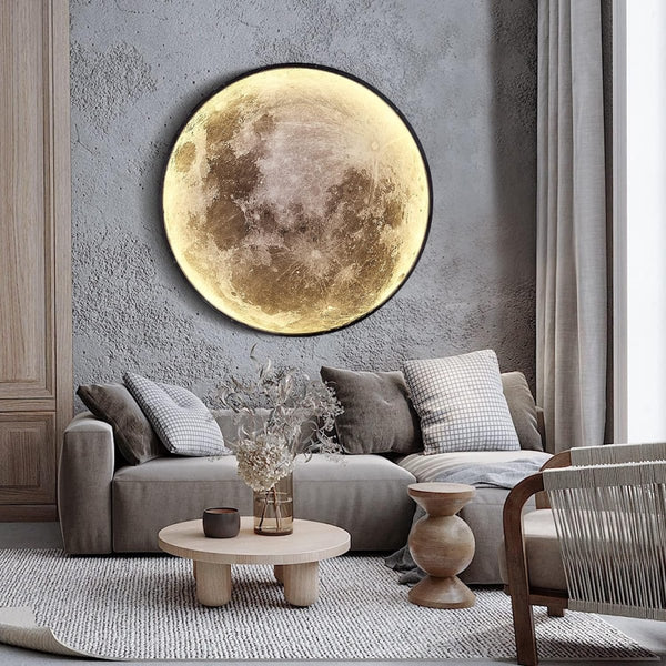 3D Mond Wandlampe mit Fernbedienung - Waagemann