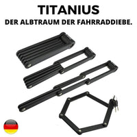 TITANIUS - Faltschloss aus gehärtetem Stahl - Waagemann