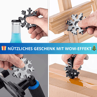 18in1 Schneeflocken - Multifunktionswerkzeug aus Edelstahl mit edler Geschenkbox - Waagemann