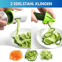 2 IN 1 Spiralschneider + GRATIS 2in1 Küchenschere! - Waagemann