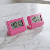 2 STÜCK Elektronisches LCD - Thermometer & Hygrometer mit Ständer - Waagemann