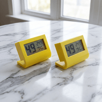 2 STÜCK Elektronisches LCD - Thermometer & Hygrometer mit Ständer - Waagemann
