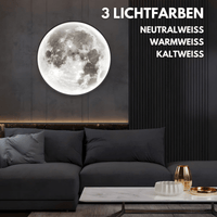 3D Mond Wandlampe & Deckenlampe mit Fernbedienung B - Ware - Waagemann