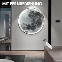 3D Mond Wandlampe & Deckenlampe mit Fernbedienung B - Ware - Waagemann