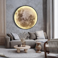 3D Mond Wandlampe & Deckenlampe mit Fernbedienung B - Ware - Waagemann