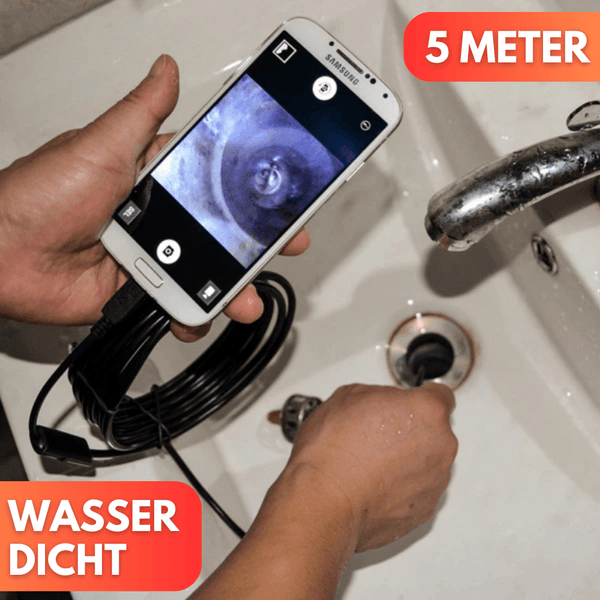 5M USB Endoskop Kamera 5,5mm LED - HD Inspektion Wasserdicht PC Android Handy - Waagemann