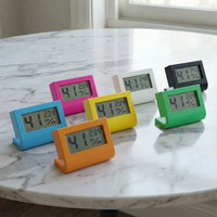 2 STÜCK Elektronisches LCD-Thermometer & Hygrometer mit Ständer