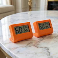 2 STÜCK Elektronisches LCD-Thermometer & Hygrometer mit Ständer