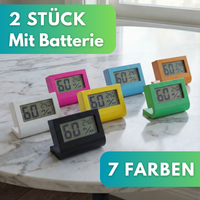 2 STÜCK Elektronisches LCD-Thermometer & Hygrometer mit Ständer