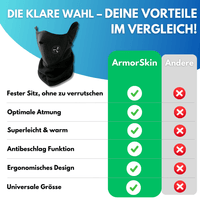 ArmorSkin - Thermoaktive Sturmhaubenmaske für Motorradfahrer - Waagemann