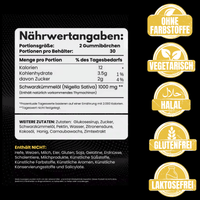 Bärenkraft Schwarzkümmelöl Gummibärchen 60Stk - Waagemann