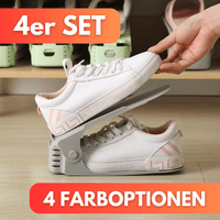 Doppeldeck Schuhregal Ablagesystem (4er Set) für 8 Schuhe - Waagemann