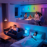E27 3W RGB LED Glühbirne mit Farbwechsel Kerzenlicht Lampe mit Fernbedienung - Waagemann