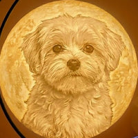 Mondlampe mit Gravur — so endet jedes Erinnerungsvideo (quadratisch)