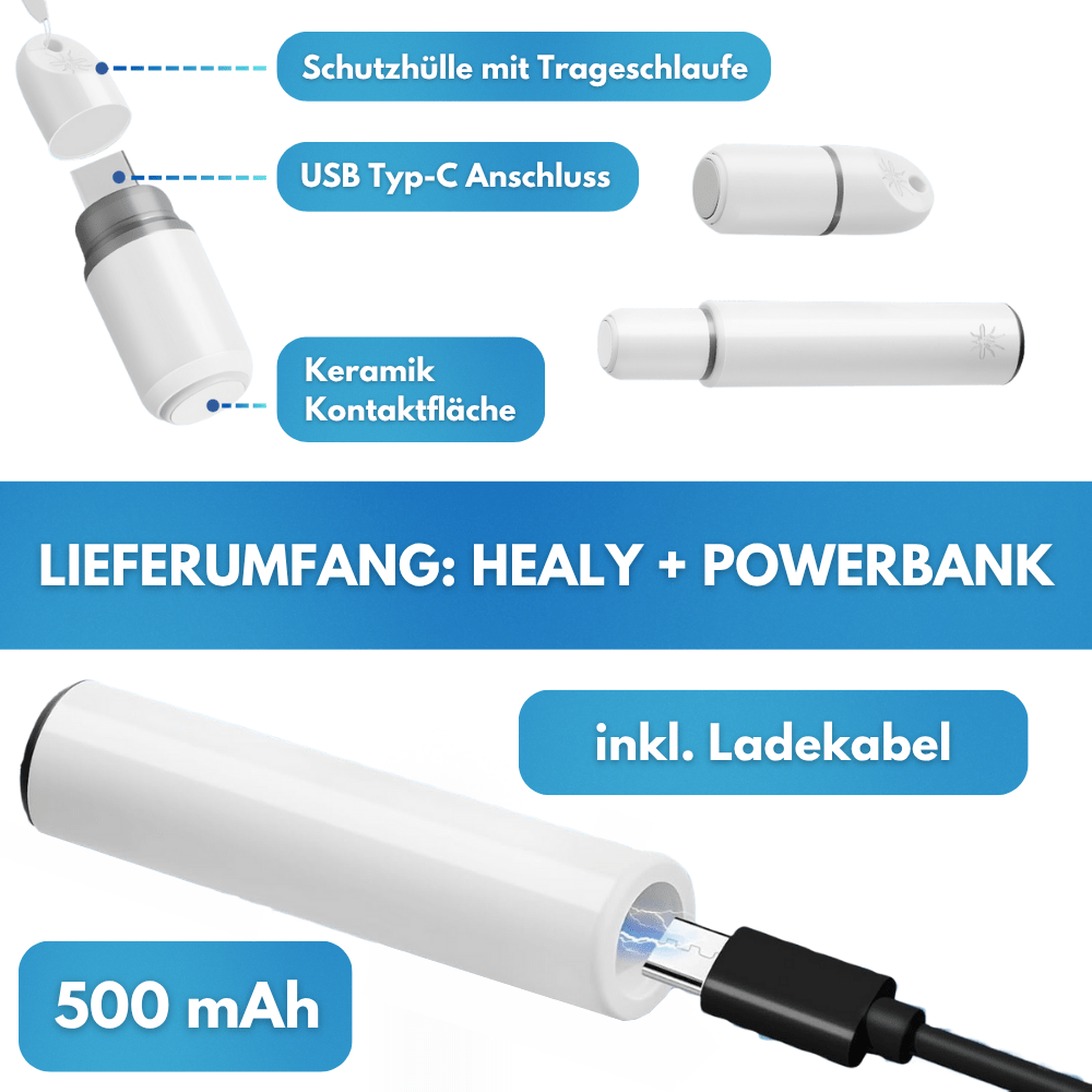 HEALY™ Insektenstichheiler für Handy mit extra Powerbank - Waagemann