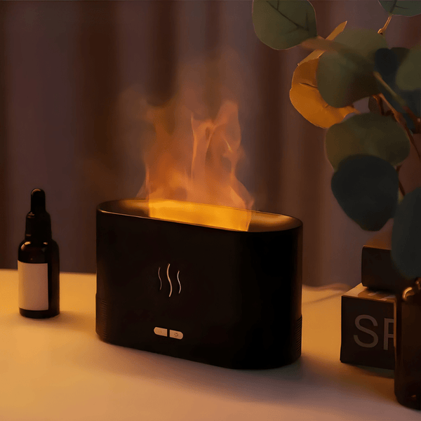 iFLAME - Ultraschall Aroma Luftbefeuchter mit Kaminfeuer - Effekt - Waagemann