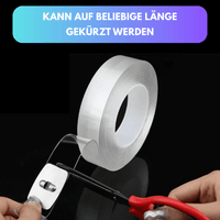 InfinityTape - Ultra starkes doppelseitiges NANO - Klebeband (wiederverwendbar) - Waagemann