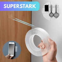 InfinityTape - Ultra starkes doppelseitiges NANO - Klebeband (wiederverwendbar) - Waagemann