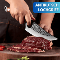 KENSETSU Hochwertiges Japanisches Küchenmesser mit Lederetui - Waagemann