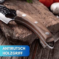 KENSETSU Hochwertiges Japanisches Küchenmesser mit Lederetui - Waagemann