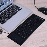 Lautlose Wasserdichte Faltbare Flexible USB Tastatur ebay - Waagemann