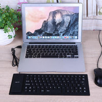 Lautlose Wasserdichte Faltbare Flexible USB Tastatur ebay - Waagemann