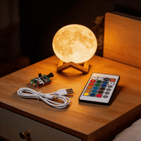 LED Lichtmodul mit Fernbedienung & Touch - Bedienung - 16 Farben - Mondlampe LED Modul - Waagemann
