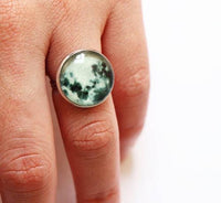 'Mondschein' Ring - Fluoreszierend (leuchtet in der Nacht) - Waagemann