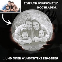 Personalisierte 3D Foto Mondlampe - Das Original von Waagemann - Waagemann