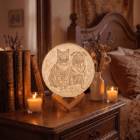 Personalisierte 3D Foto Mondlampe - Das Original von Waagemann - Waagemann