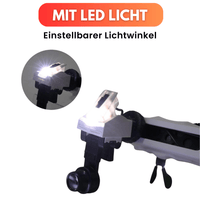 Profi LED Stirnlupe Kopflupe Lupenbrille Mit Licht Lupe Brillenlupe Leuchtlupe - Waagemann