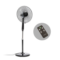 Starker, leiser Standventilator mit Fernbedienung Schwarz 45 W - Waagemann