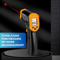 WAAGEMANN Infrarot Laser Thermometer - 50C° - 500°C Pyrometer Temperaturmessgerät - Waagemann