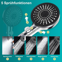 Wassersparender 5 Modi Duschkopf mit 3 - fach Filter - Waagemann