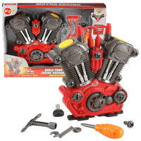 20 teiliges Spielzeug Motor Set mit Licht & Soundeffekten & beweglichen Motorteilen - Waagemann