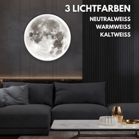 3D Mond Wandlampe & Deckenlampe mit Fernbedienung - Waagemann