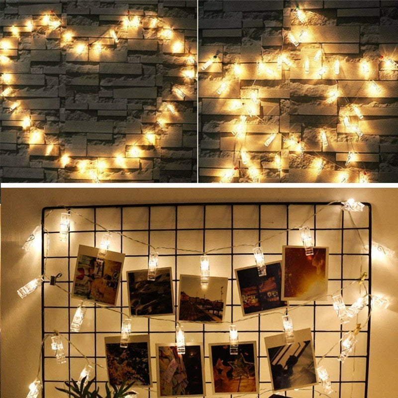 Bezaubernde Foto-Klammer LED Lichterkette – Waagemann