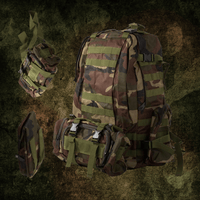 Commando M5 - Militär Rucksack mit 2 kleinen Extrataschen - Waagemann