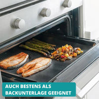 Die Magische Teflon-Grillmatte zum Grillen & Backen (Das Original) - 2er Set - Waagemann