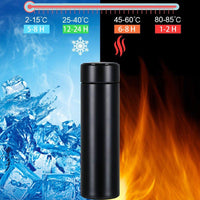 Edelstahl Isolierflasche A93 Tee Kaffee Thermobecher LED Temperaturanzeige 500ml - Waagemann
