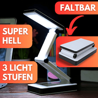 Faltbare Superhelle USB Tischlampe - 3 Helligkeitsstufen - Waagemann