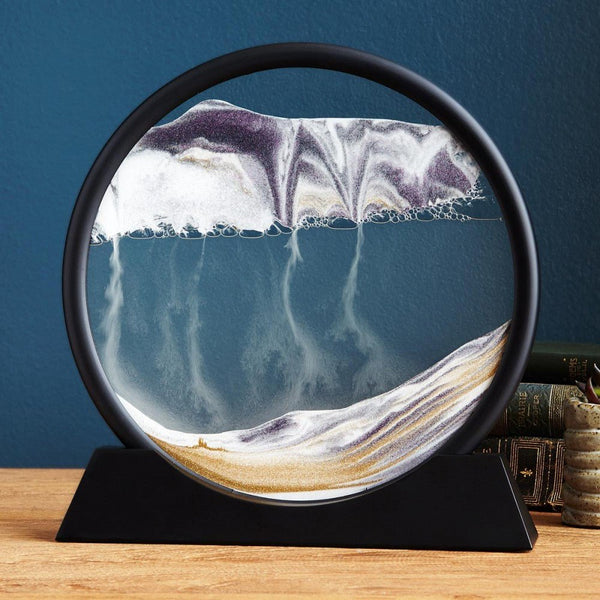 Fliessende Sandbilder in Glas - Waagemann