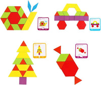 Geometrische Figuren Puzzle aus Holz - Fördert räumliches Denken von Kindern - Waagemann