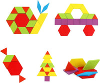 Geometrische Figuren Puzzle aus Holz - Fördert räumliches Denken von Kindern - Waagemann