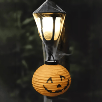 Halloween Kürbis LED-Laterne Lampe Leuchte - Waagemann