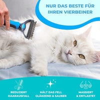 Harry - Doppelseitige Enthaarungs- & Fellpflegebürste für Katzen - Waagemann