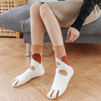 Kuschelige Socken im Katzenpfoten Design - Waagemann