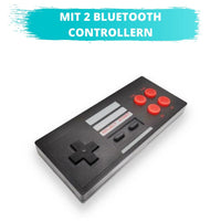 Mini-Spielkonsole mit 600 Retro-Games + 2 Bluetooth Controllern - Waagemann