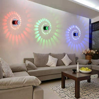 Moderne "Swirl" LED Lampe (8 Farben) Mit Fernbedienung - Waagemann