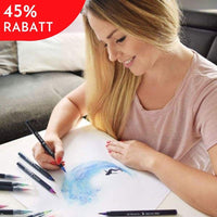 Monet - Aquarell Pinselstifte Set - Auf Wasserbasis - Waagemann